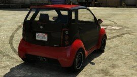 Panto Red Black Paint Rear Panto Red Black Paint Rear