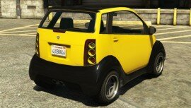 Yellow Panto Rear View Yellow Panto Rear View