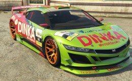 List Of New Cars in The Festive Surprise Update Dinka Jester Racecar Green Front