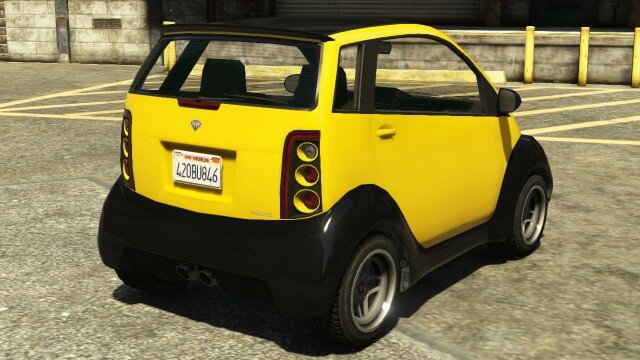 Yellow Benefactor Panto Rear View Yellow Benefactor Panto Rear View
